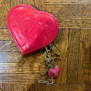 Louis Vuitton Red Heart Keychain Holder